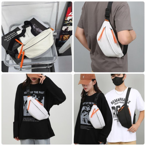 Поясная текстильная сумка PP-34 WHITE