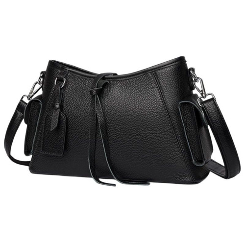 Женская кожаная сумка 2208-1 BLACK