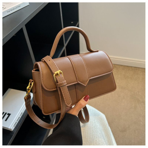 Женская кожаная сумка 8578 BROWN