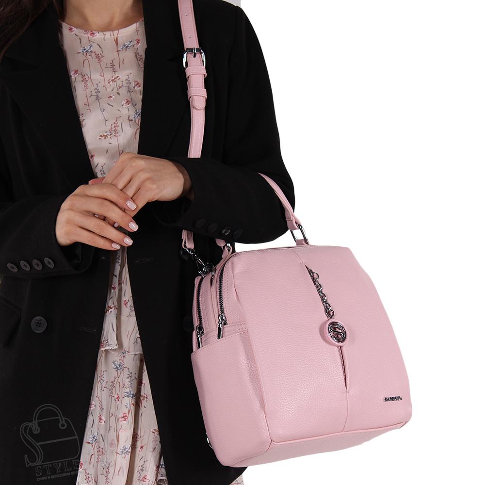 Рюкзак женский 69013-20 pink Velina Fabbiano-Safenta/30 в Новосибирске