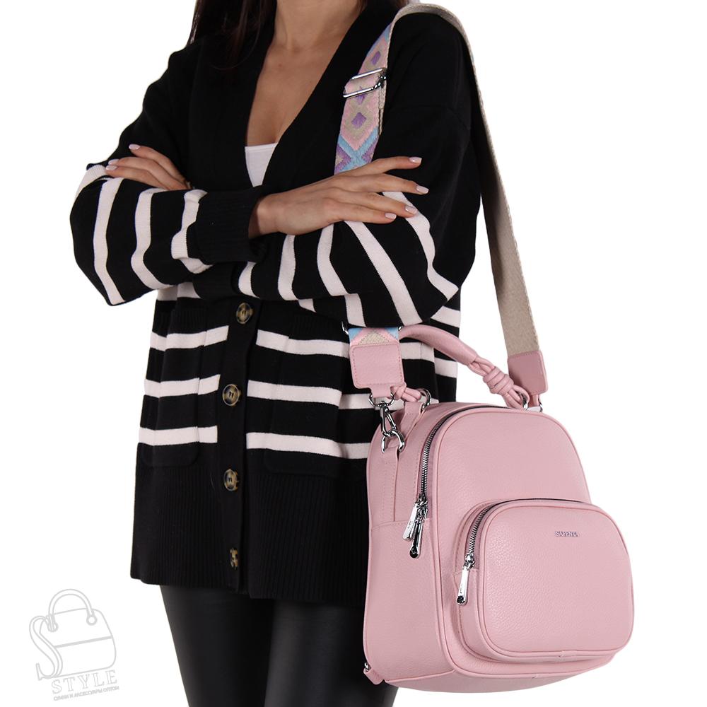 Рюкзак женский 670070-1 pink Velina fabbaino-Safenta/30