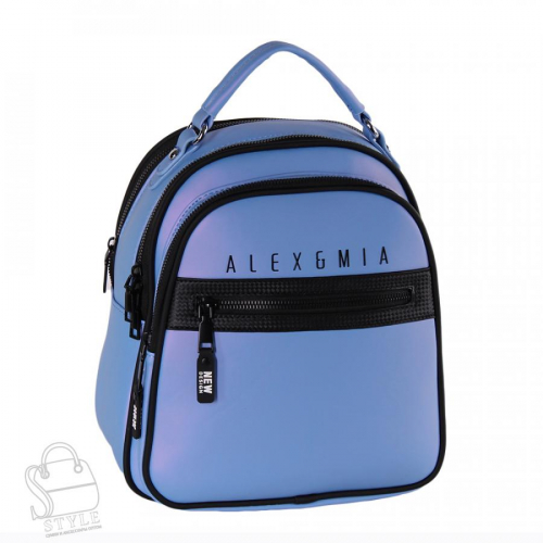 Рюкзак женский 8873CD blue Alex&Mia/30