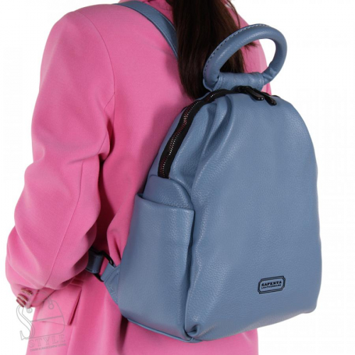 Рюкзак женский 670102 blue Velina Fabbiano-Safenta/30 в Новосибирске