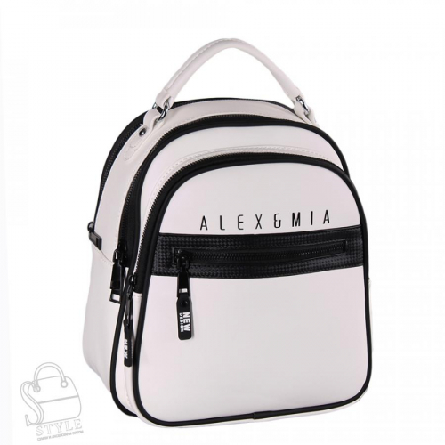 Рюкзак женский 8873CD white Alex&Mia/30