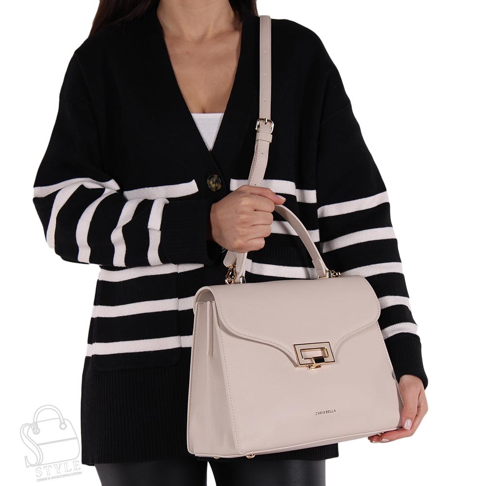Сумка женская 012306083 off white Chrisbella/30 в Новосибирске