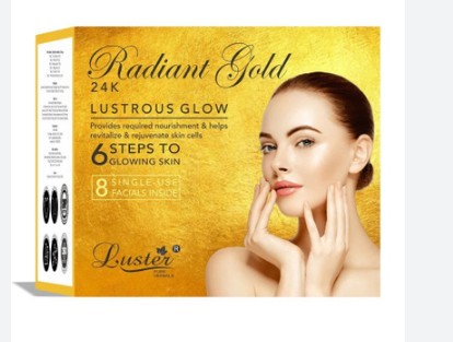 ст. цена213руб.! LUSTER Bridal Facial Kit Набор: Пенка-скраб для умывания, Массажный гель для лица, Массажный крем для лица, Маска для лица, Сыворотка для лица 45г