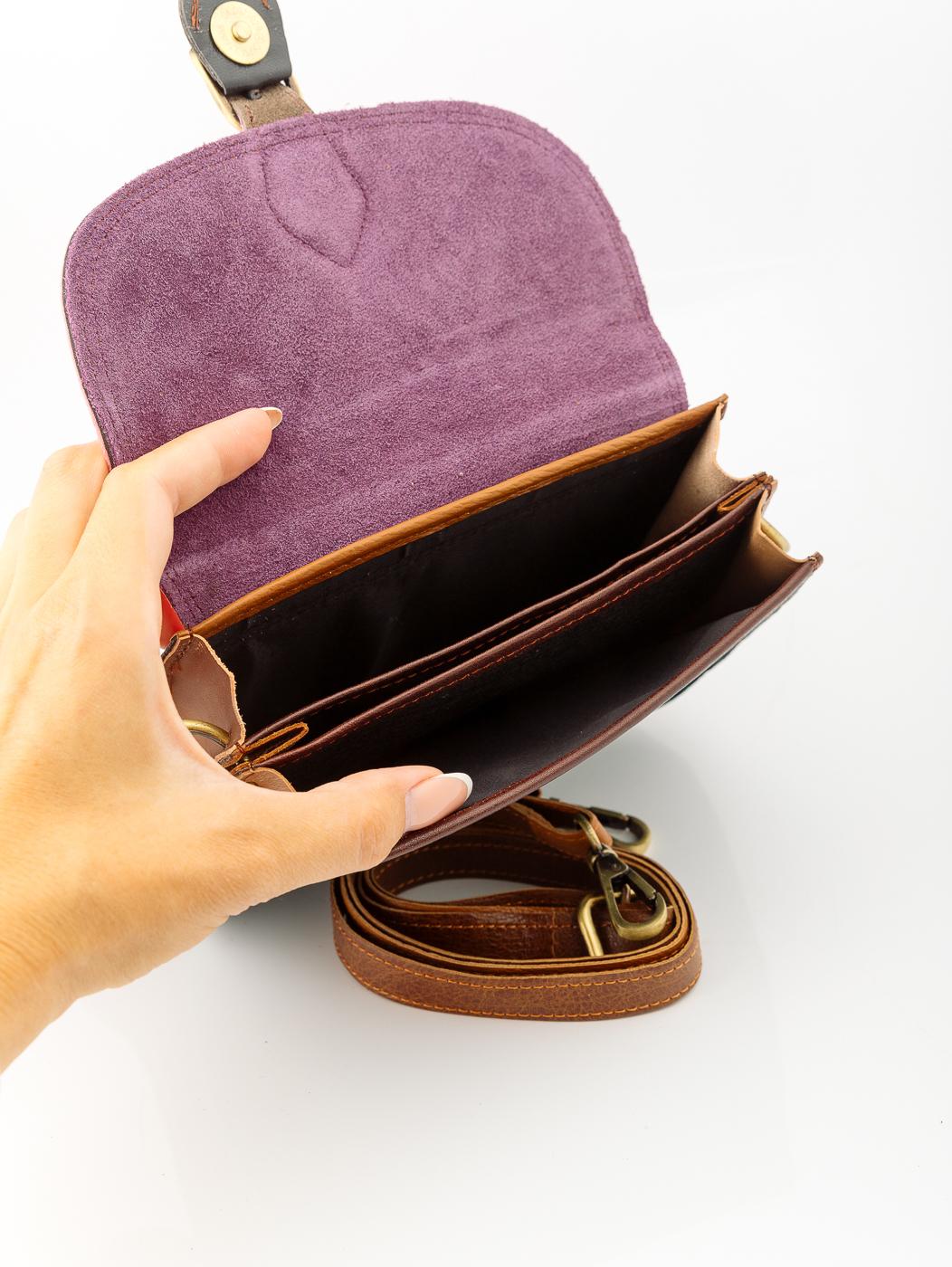 Сумка натуральная кожа через плечо №1122/30