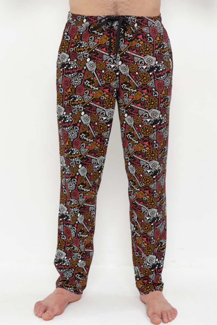 Ст.цена 1670р БРЮКИ МУЖСКИЕ арт. 5703M-50060.1H-094к Черно-красный