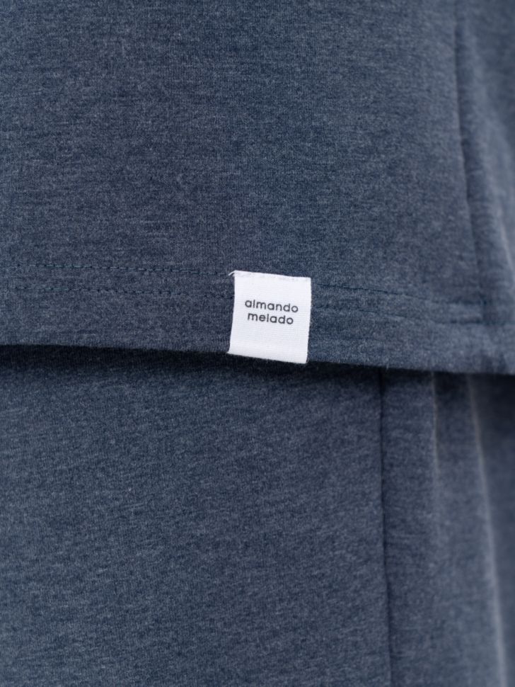 Ст.цена 935р ФУТБОЛКА МУЖСКАЯ арт. 5703M-20096.4H-738 Темно-синий