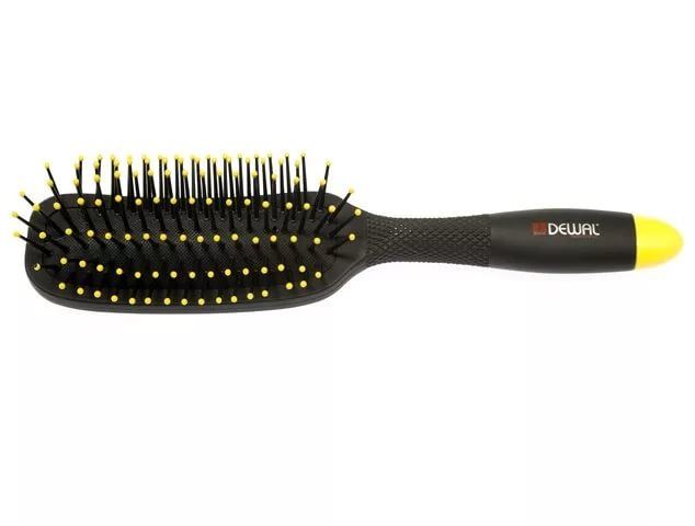 Dewal Щетка для волос массажная / Banana Black BNN81, черный