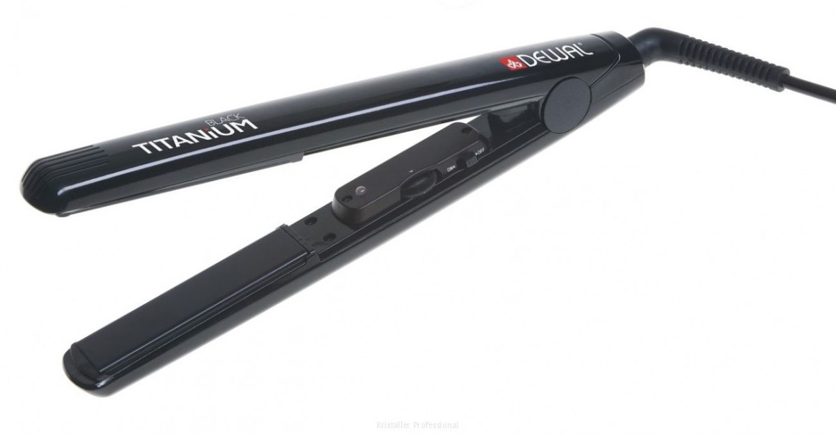 Dewal Щипцы для выпрямления волос / Pro Black Titanium 03-108, черный, 105 Вт