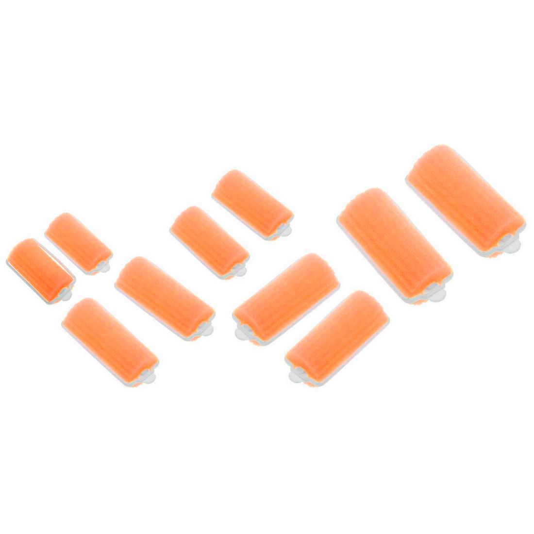 Dewal Beauty Бигуди поролоновые DBP22, 22 мм x 70 мм, оранжевый, 10 шт.