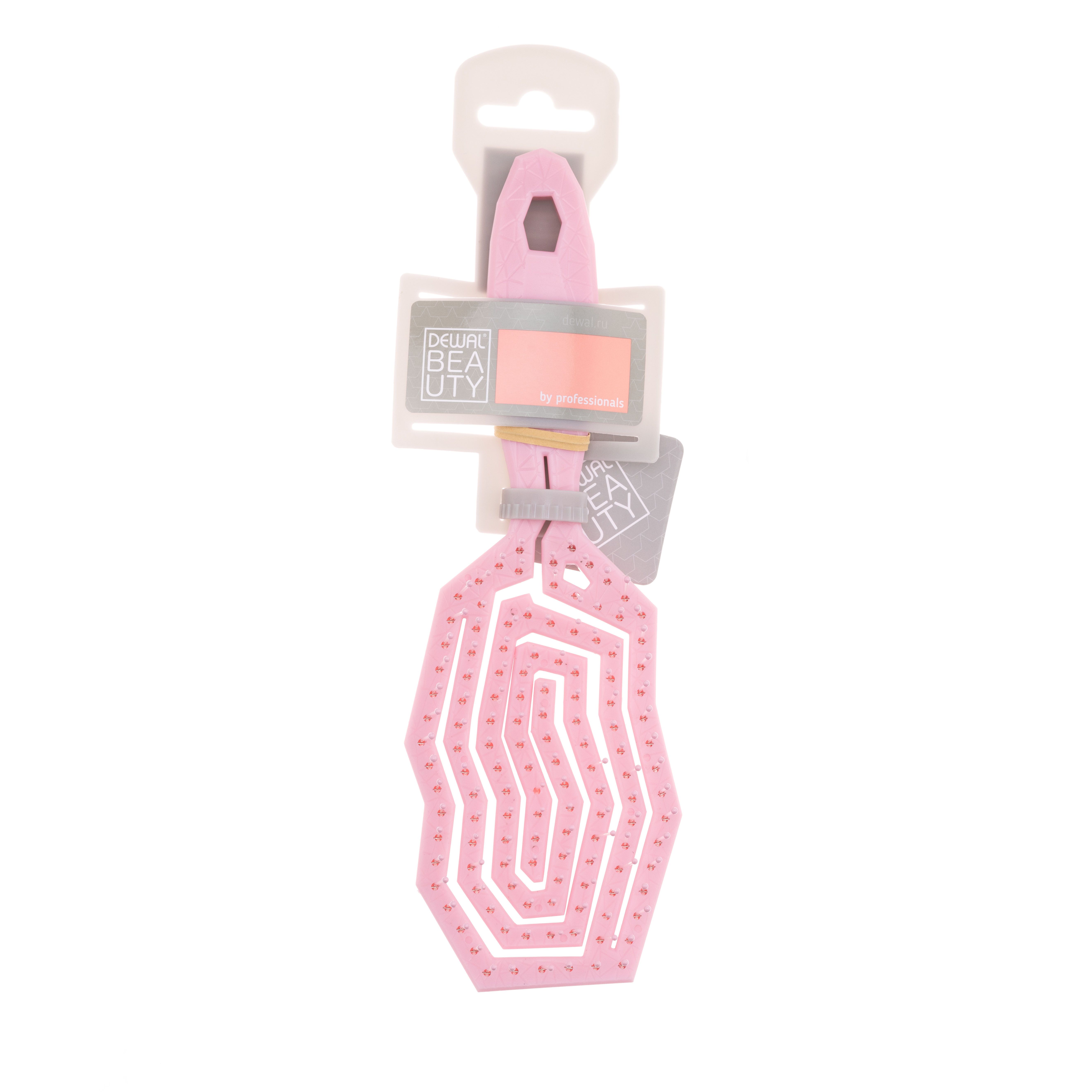 Dewal Beauty Щетка для волос продувная с нейлоновым штифтом / Eco-Friendly DBEA5457-Pink, айсберг, розовый