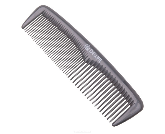Dewal Расческа карманная / Эконом CO-6031, пластик, 13 см, серый