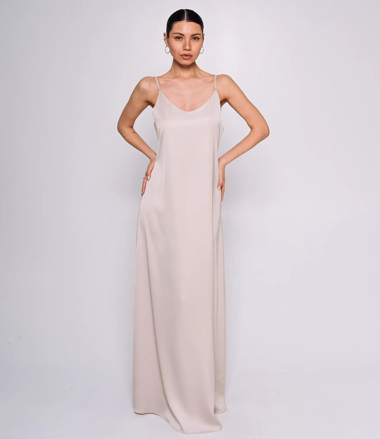 Платье #ОКТ015001, светло-бежевый