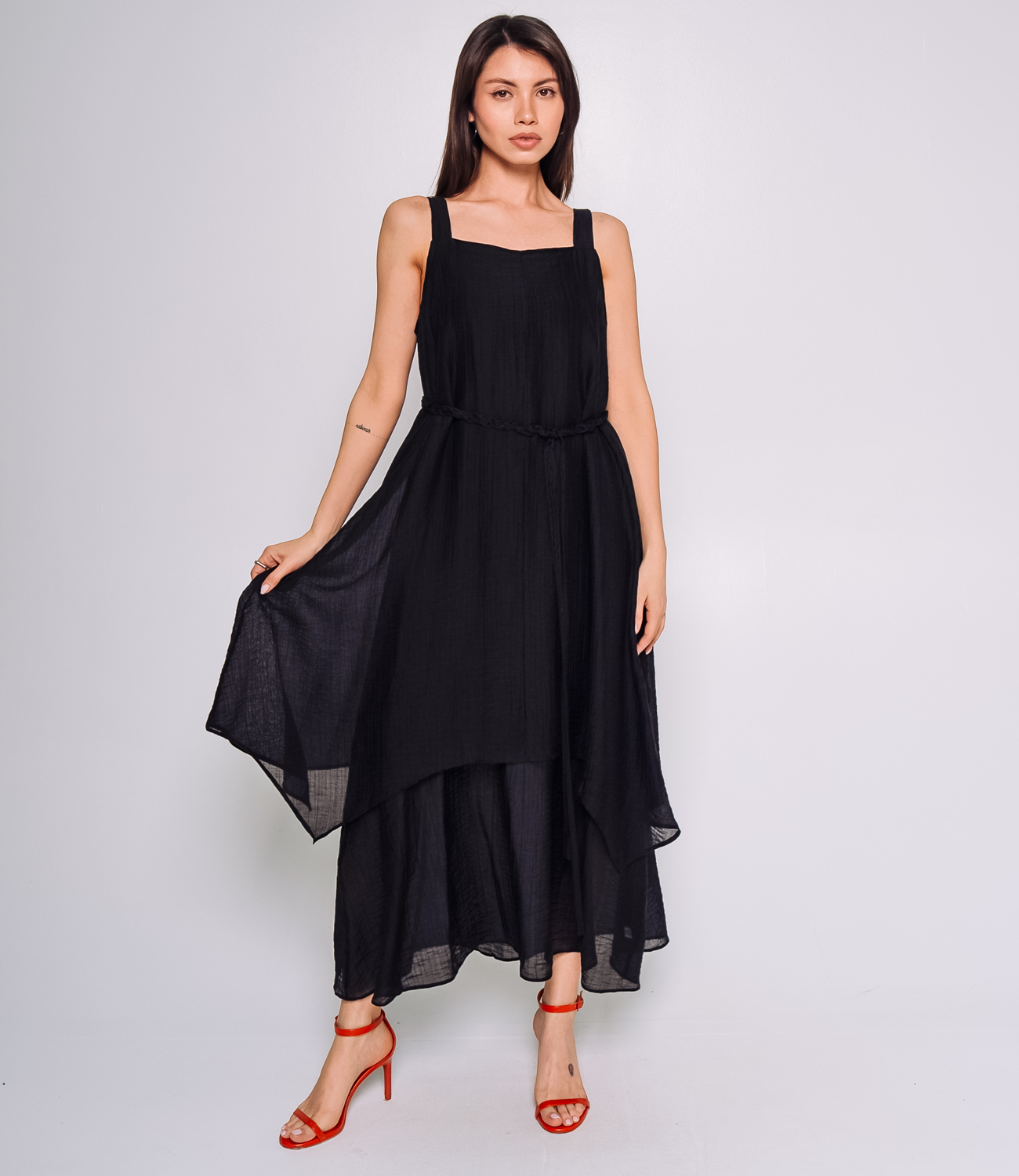 Сарафан #КТ803 (6), чёрный