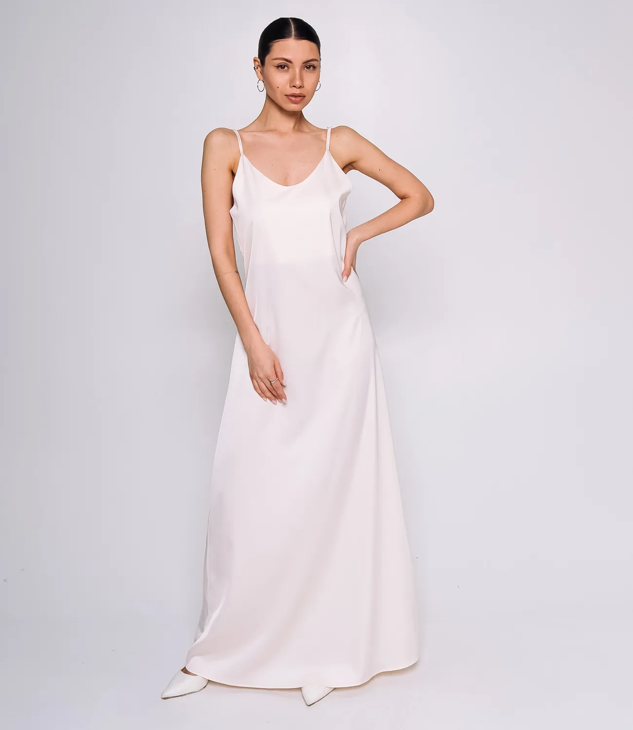 Платье #ОКТ015001, кремовый