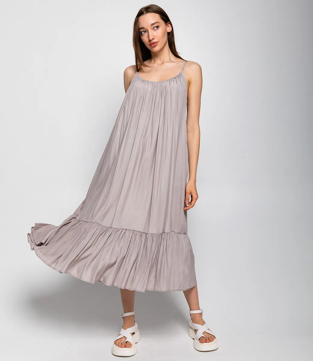 Сарафан #КТ1223 (2), светло-серый