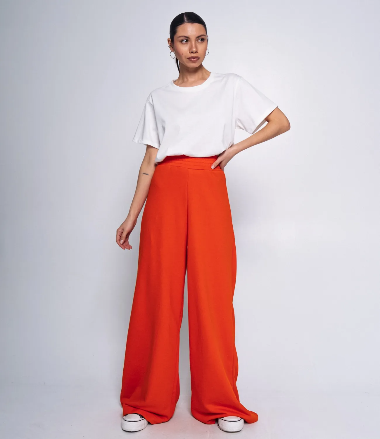 Спортивные брюки #ОБШ1632, оранжевый