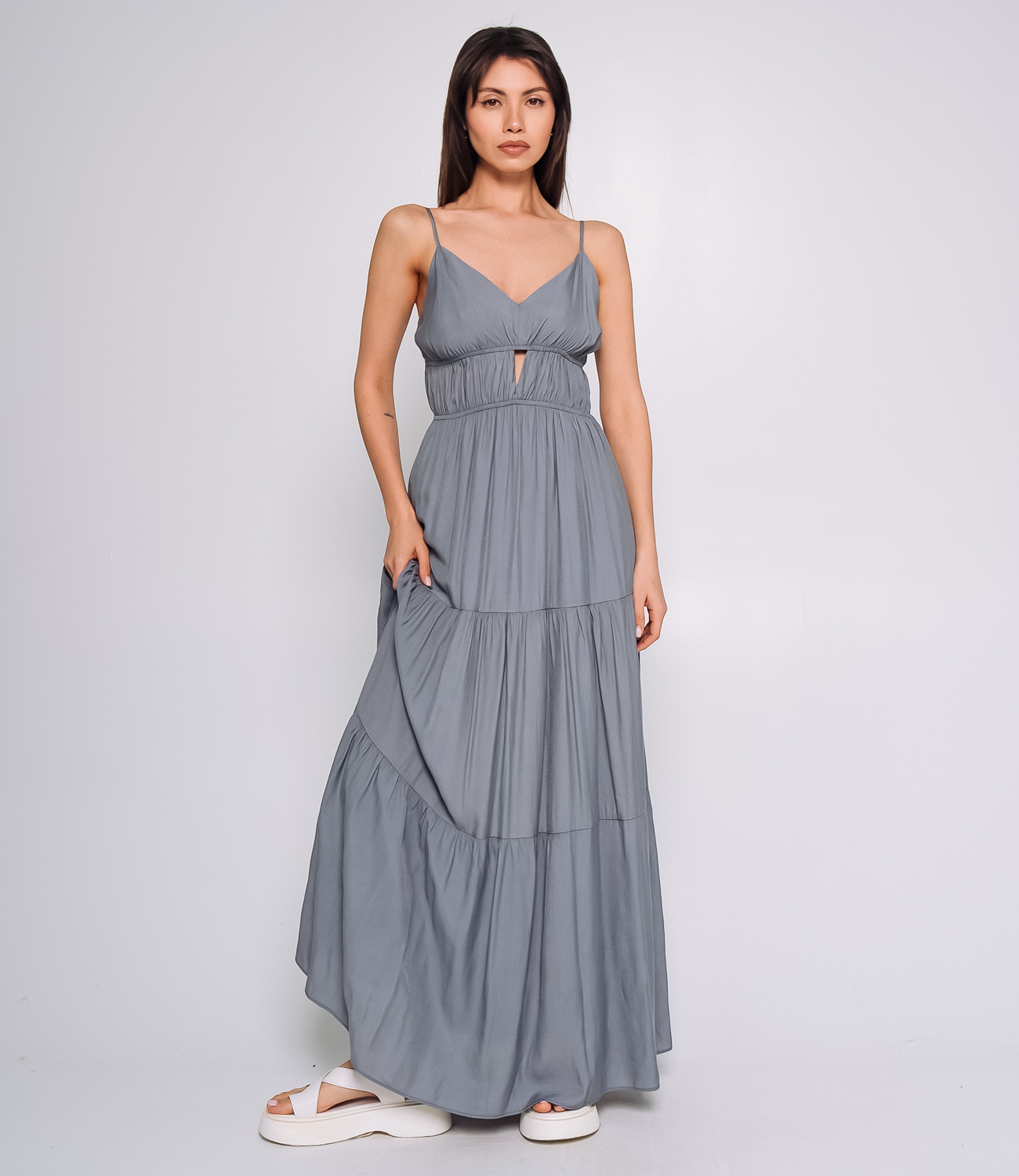 Сарафан #ОКТ025013, серый