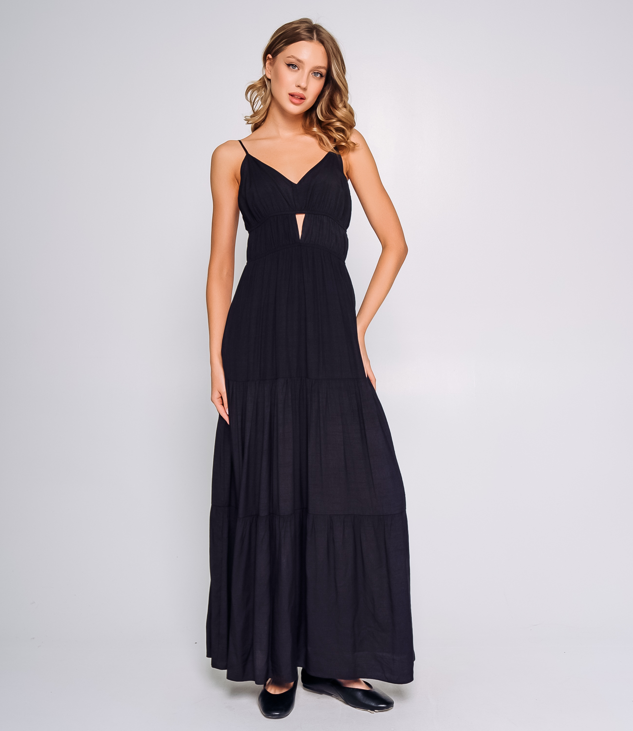 Сарафан #ОКТ025013, чёрный