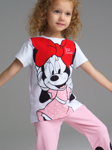 Ст.цена 584р. Пижама: футболка и бриджи для девочки Disney разноцветный 32242414
