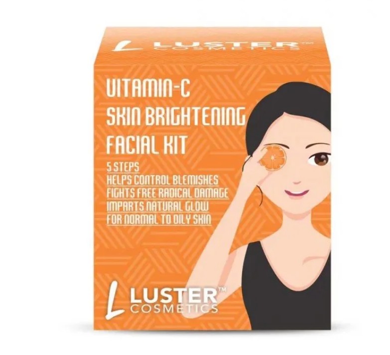 ст. цена213руб.! LUSTER Vitamin C Facial Kit Набор: Пенка-скраб для умывания, Массажный гель для лица, Массажный крем 45г