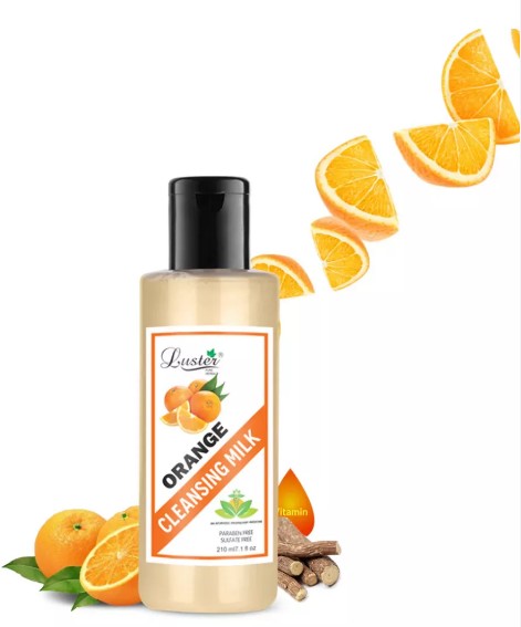 ст. цена188руб.! LUSTER Orange Deep Cleansing Milk Очищающее молочко для лица с экстрактом апельсина и витамином Е 210мл