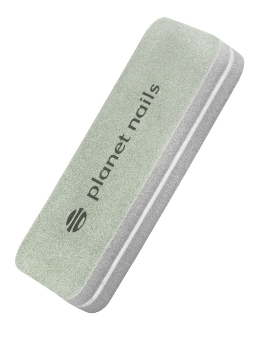 Planet Nails Полировщик для натуральных и искусственных ногтей 180/280 грит, серый