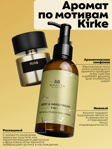 Manita Professional Крем для рук и тела / Patchouli, Passion Fruit, Sandal, 150 мл