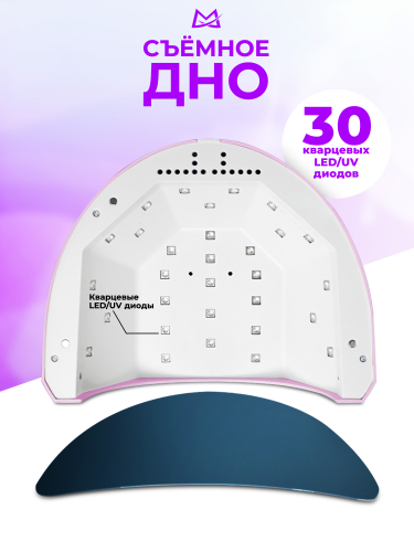 Manita Professional Светодиодная лампа для маникюра LED/UV SUN 1 48 Вт, розовый