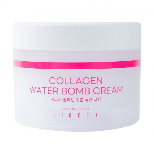 Jigott Крем для лица увлажняющий с коллагеном / Collagen Water Bomb Cream, 150 мл