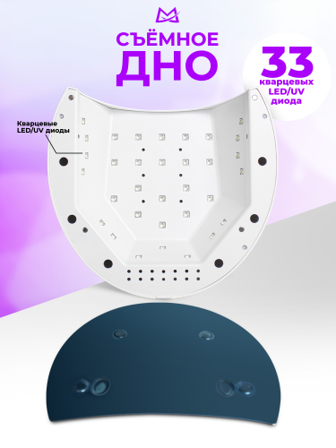 Manita Professional Светодиодная лампа для маникюра LED/UV SUN 2C 48 Вт, белый