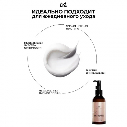 Manita Professional Парфюмированный крем для рук и тела / Tobacco, Vanilla, Saffron, 150 мл