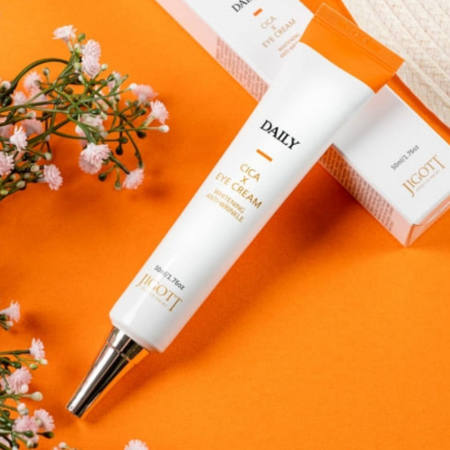 Jigott Крем для кожи век с центеллой / Daily Real Cica Eye Cream, 50 мл