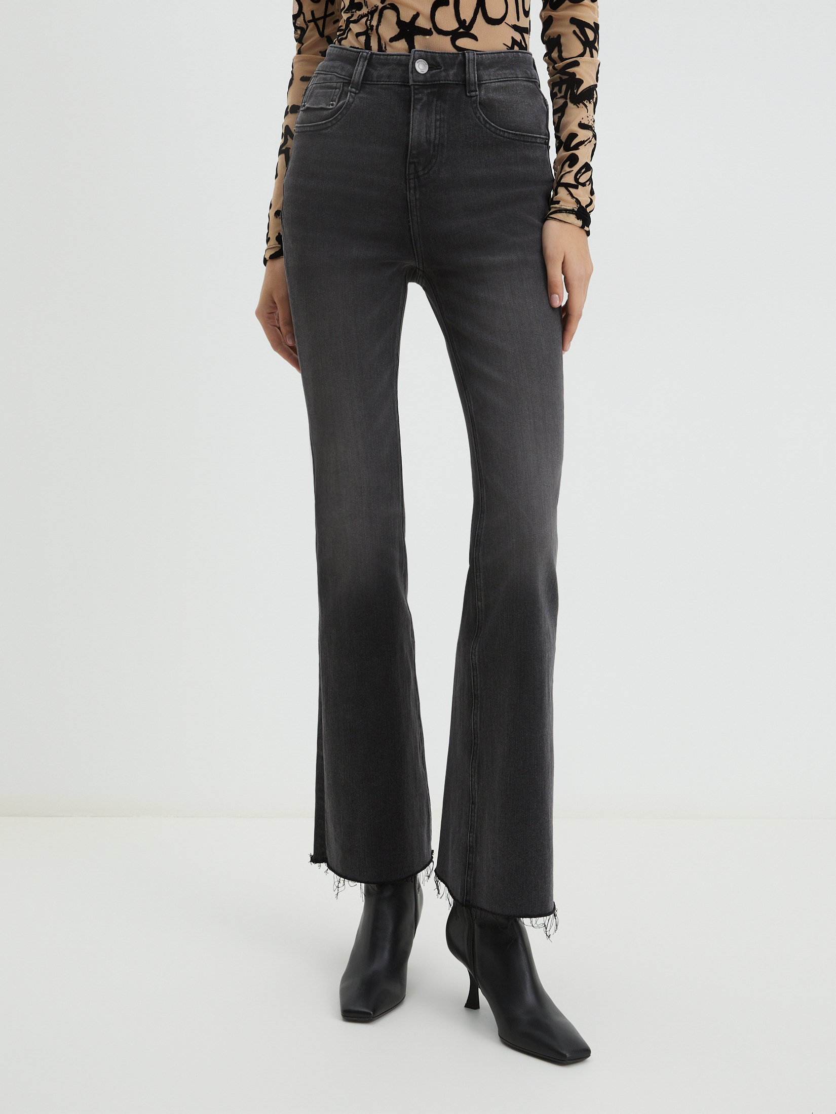 Женские джинсы клеш MAISON DAVID