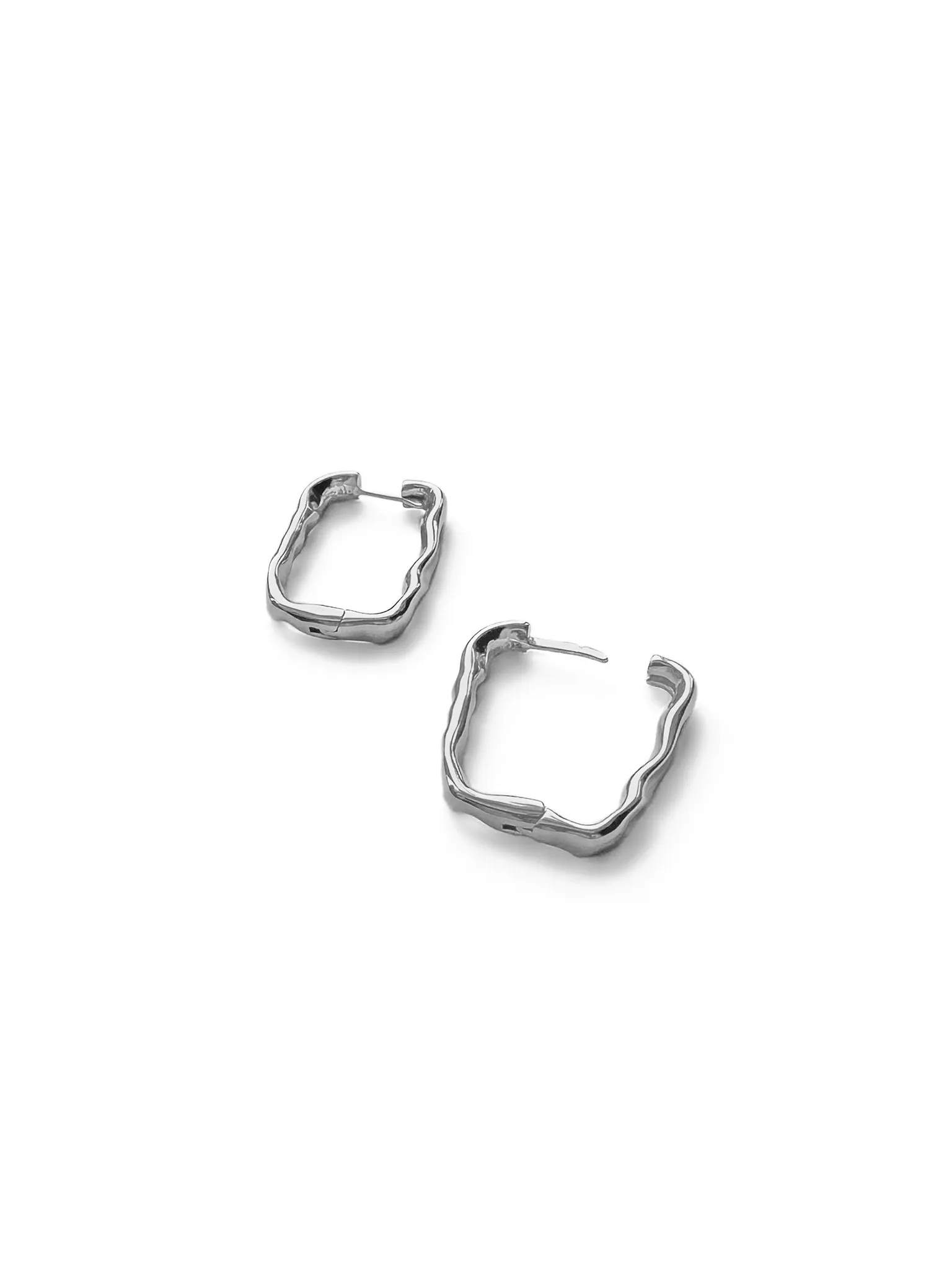 Серебряные серьги «Слияние» мини