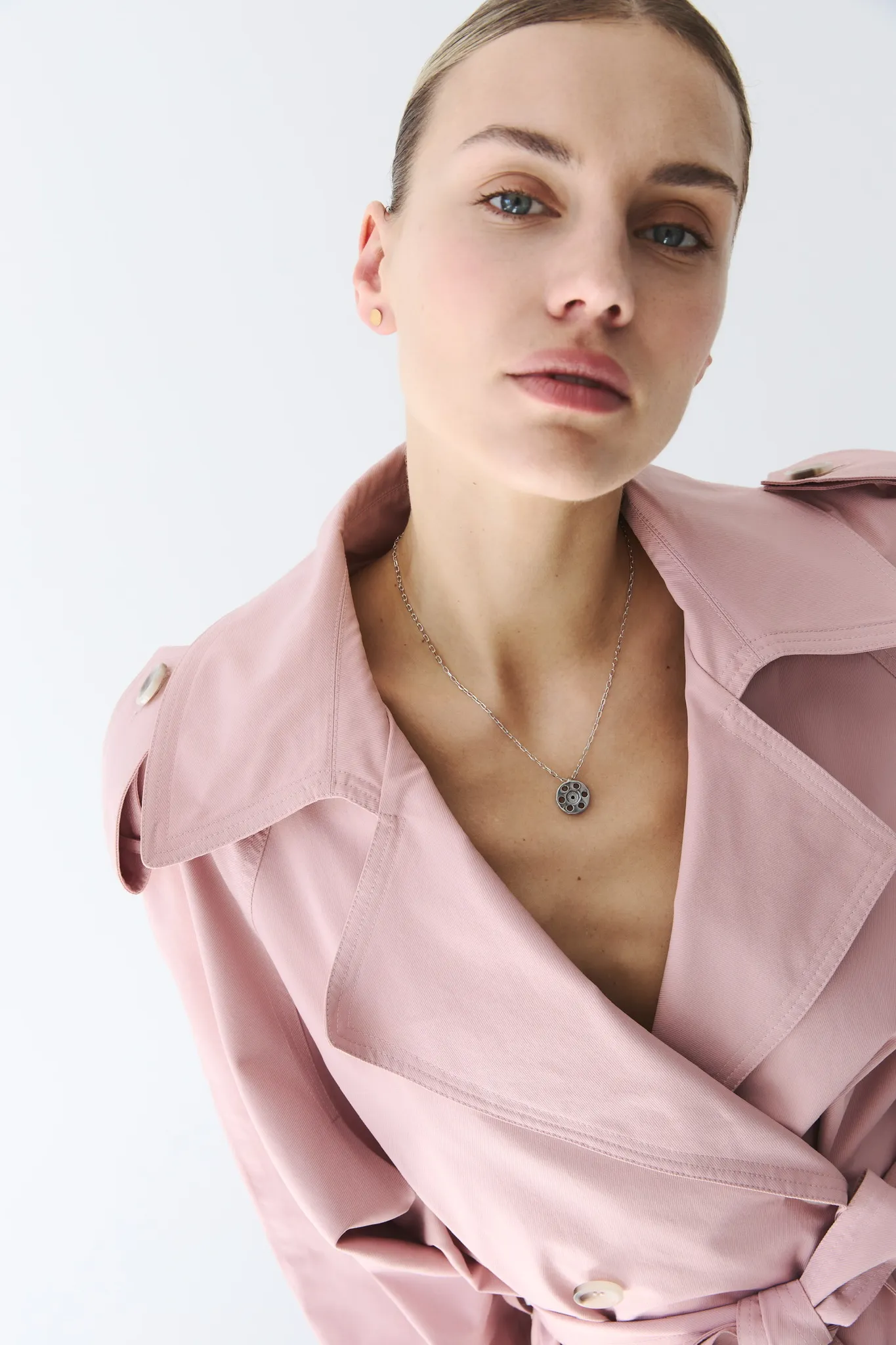 Серебряная подвеска «Кинолента» black