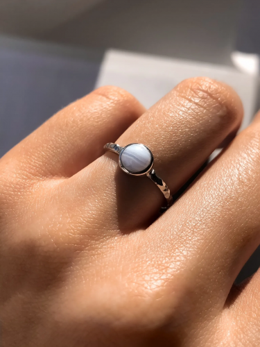 Серебряное узкое кольцо 