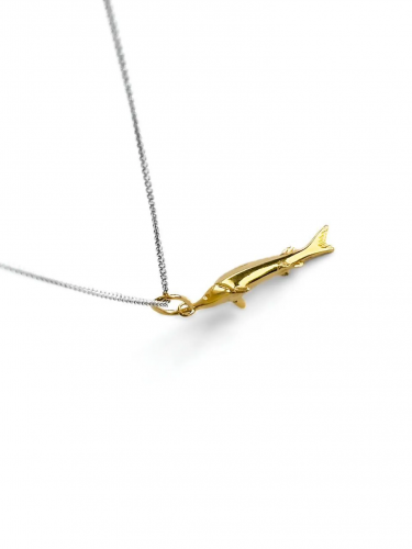 Серебряная подвеска «Стерлядка» gold