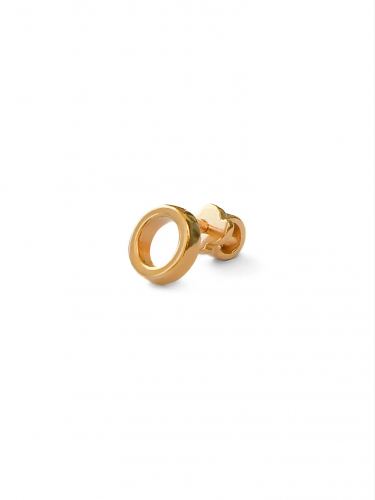 Серебряная моносерьга “Poise” мини gold