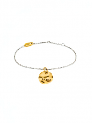 Серебряный браслет «Нежно-денежно» мини gold