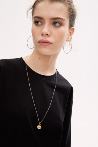 Серебряный медальон «Я чувствую» gold