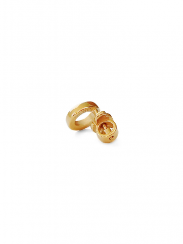 Серебряная моносерьга “Poise” мини gold