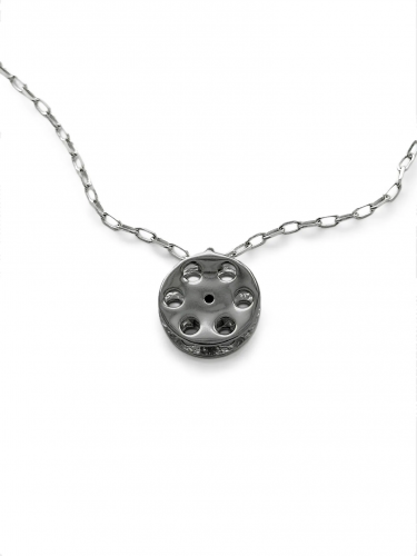 Серебряная подвеска «Кинолента» black
