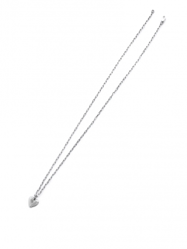 Серебряное колье сердце 