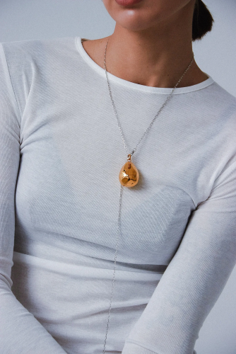 Серебряное колье «Цыпа SBL» gold