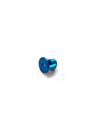 Серебряная винтовая застежка blue (1 шт)