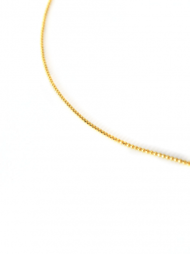 Серебряная цепочка «Bubble» с гранями gold