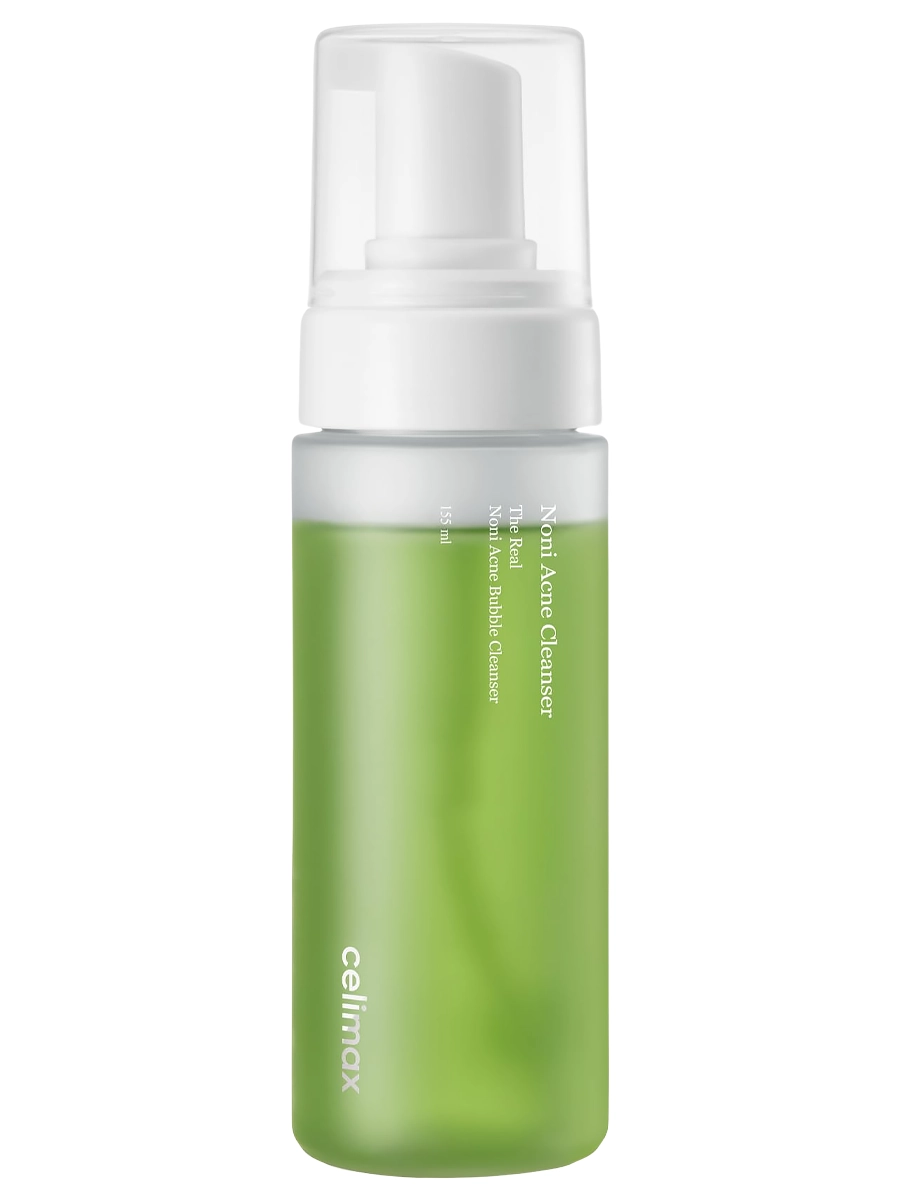 Celimax Пузырьковая пенка с экстрактом нони для проблемной кожи The Real Noni Acne Bubble Cleanser 155 мл